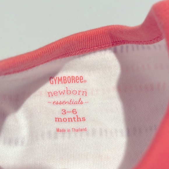 NWT coral striped baby romper 3-6 month - Picture 3 of 3